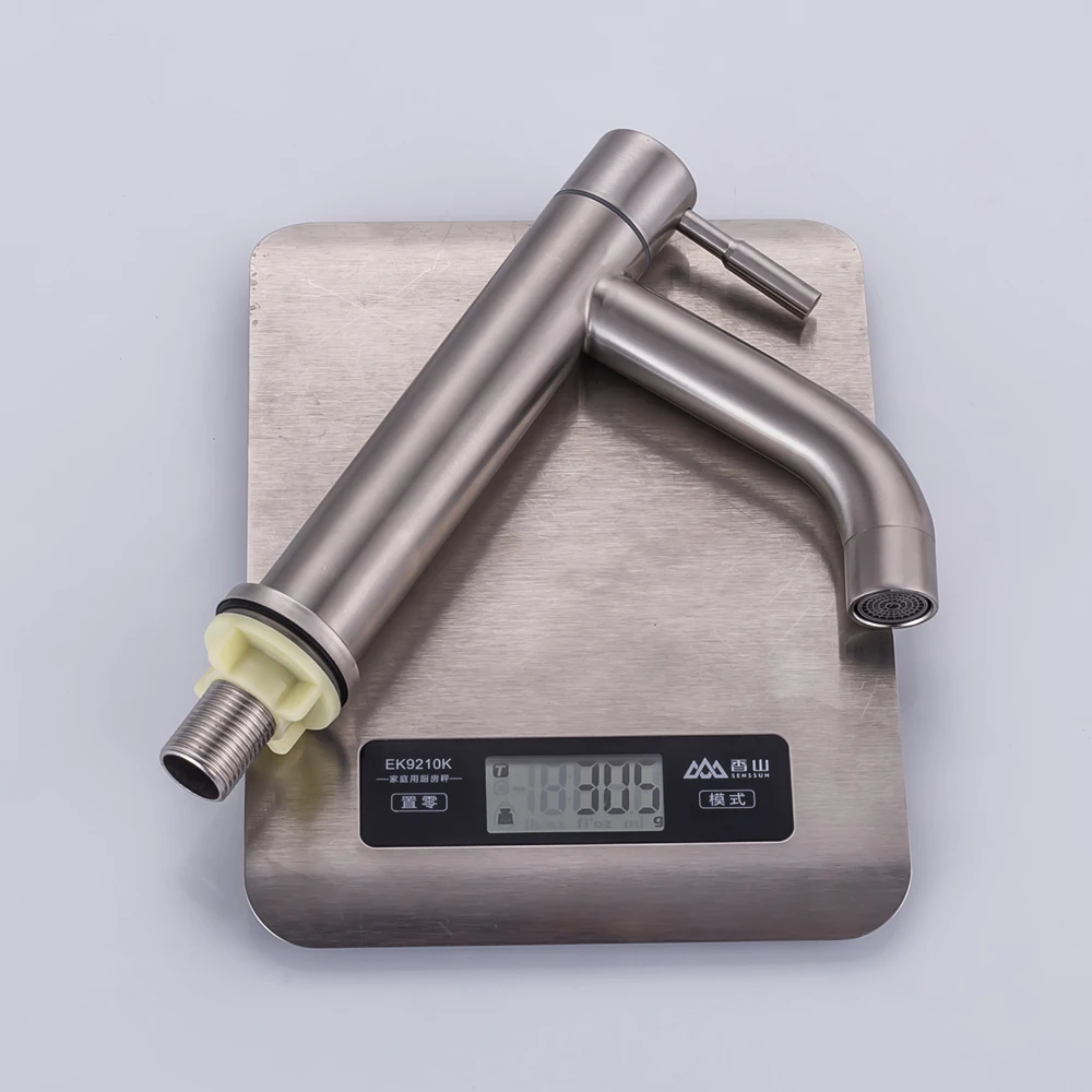 304 Stainless Steel Basin faucet Rust and corrosion resistance bathroom kitchen single cold water faucet Torneira Cozinha DOODII7