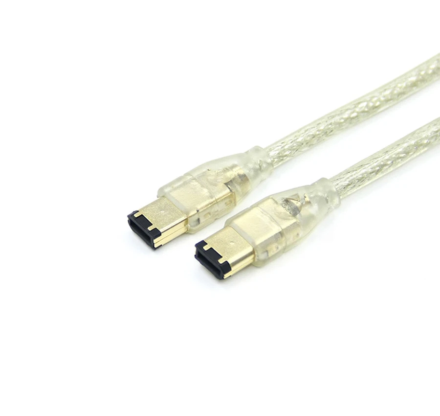 IEEE 1394 Cable 1394a 6pin Male to 6 pin Male 6-6 pin Firewire iLink DV Camera Sound Card audio Interface Connection Cable 
IEEE 1394 Cable 1394a 6pin Male to 6 pin Male 6-6 pin Firewire iLink DV Camera Sound Card audio Interface Connection Cable