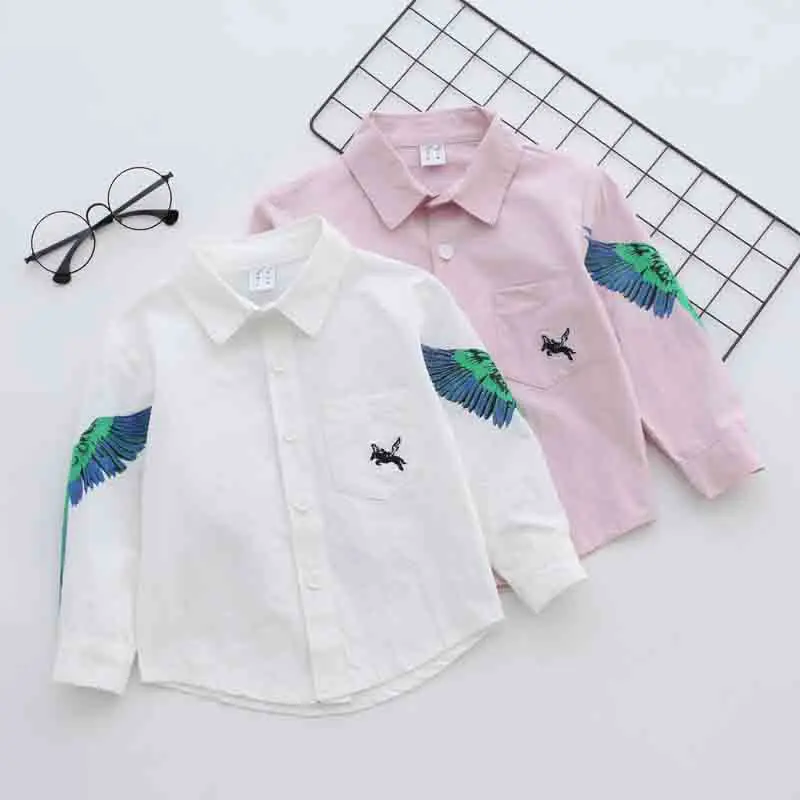 Baby Boy White Blouse For Girls Long Sleeve Printing School Blouse Baby Boys Shirts Cotton Children's Top Clothes Shipping
Baby Boy White Blouse For Girls Long Sleeve Printing School Blouse Baby Boys Shirts Cotton Children's Top Clothes Shipping
