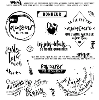French Clear Stamp for Scrapbooking Transparent Silicone Rubber DIY Photo Album Decor 008
French Clear Stamp for Scrapbooking Transparent Silicone Rubber DIY Photo Album Decor 008