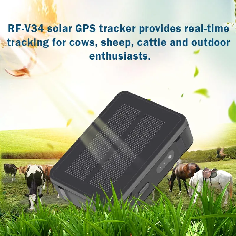 Solar GPS Tracker Power Sheep Cow Cattle RF-V34 9000mAh Waterproof GSM GPS WiFi Tracking Voice monitoring Anti-remove SOS Alarm
Solar GPS Tracker Power Sheep Cow Cattle RF-V34 9000mAh Waterproof GSM GPS WiFi Tracking Voice monitoring Anti-remove SOS Alarm