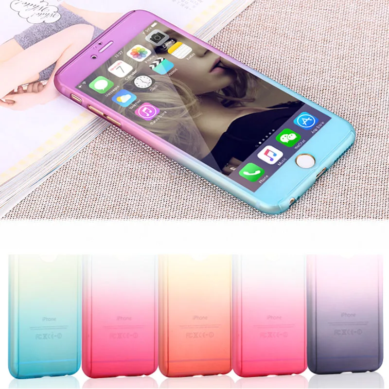 360 degree Case Full Body Protection Gradient Cover for iphone 6 6s 7 8 Plus Galaxy Note 8 Hard Armor Cases +Screen Glass
360 degree Case Full Body Protection Gradient Cover for iphone 6 6s 7 8 Plus Galaxy Note 8 Hard Armor Cases +Screen Glass