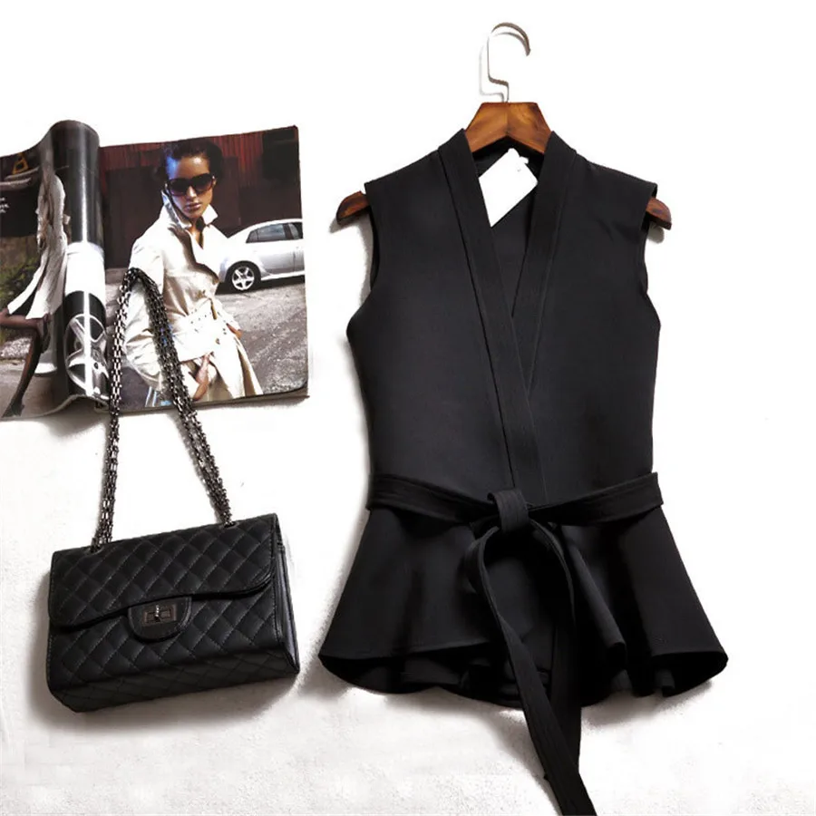 2019 Spring Autumn Waistcoat For Women Female Vest Lace Up Ruffles Slim Sleeveless Plus Size Women's Vest Coat Fashion Korean
2019 Spring Autumn Waistcoat For Women Female Vest Lace Up Ruffles Slim Sleeveless Plus Size Women's Vest Coat Fashion Korean