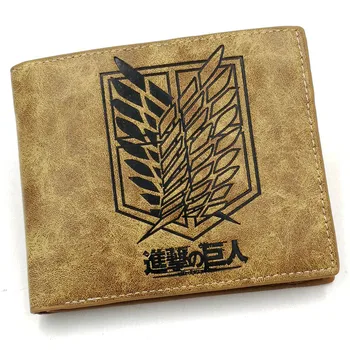 Khaki Leather Wallet With Anime Attack On Titan Survey Corps Wings of liberty Mark Card Holder Purse Men Women Gift Money Bag
Khaki Leather Wallet With Anime Attack On Titan Survey Corps Wings of liberty Mark Card Holder Purse Men Women Gift Money Bag