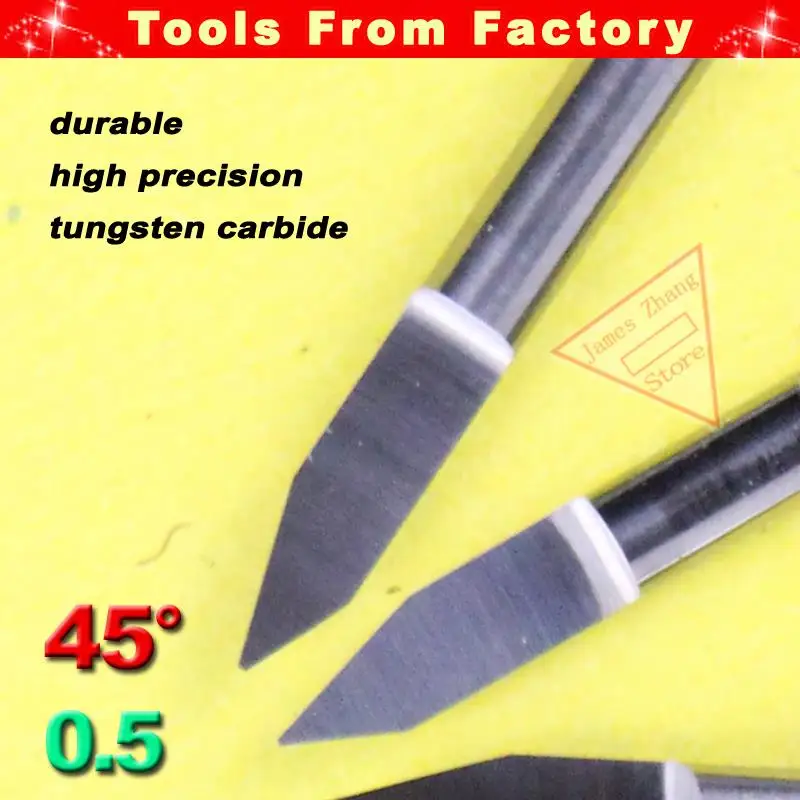 10pcs New Carbide PCB CNC Engraving Machine Router V Bits 45 Degree 0.5mm HUHAO #J3.4505
10pcs New Carbide PCB CNC Engraving Machine Router V Bits 45 Degree 0.5mm HUHAO #J3.4505