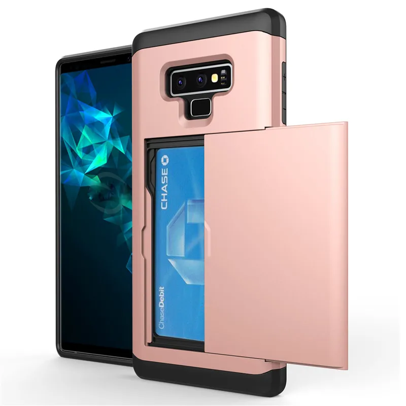 Hybrid Hard Back Cover with Slide Card Pocket for Samsung Galaxy NOTE 9 8 5 4 3 S9 S8 Plus S7 S6 Edge S5 S4 Case
Hybrid Hard Back Cover with Slide Card Pocket for Samsung Galaxy NOTE 9 8 5 4 3 S9 S8 Plus S7 S6 Edge S5 S4 Case