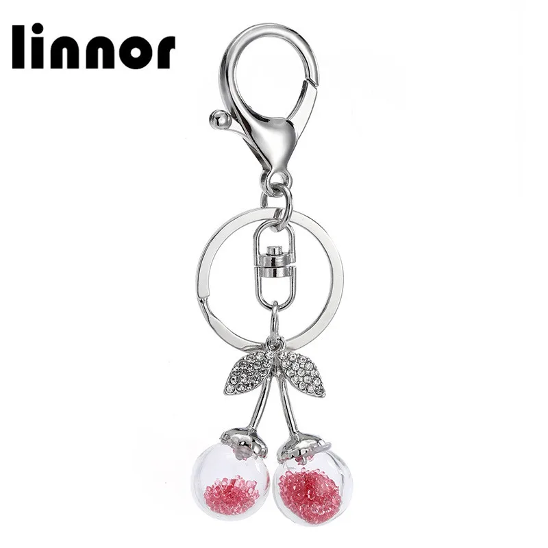 Linnor Lovely Cherry Glass Bottles Keychain Crystal Chaveiro Keyring for Women Purse Bag Pendant Key Chain Ring Holder Jewelry
Linnor Lovely Cherry Glass Bottles Keychain Crystal Chaveiro Keyring for Women Purse Bag Pendant Key Chain Ring Holder Jewelry
