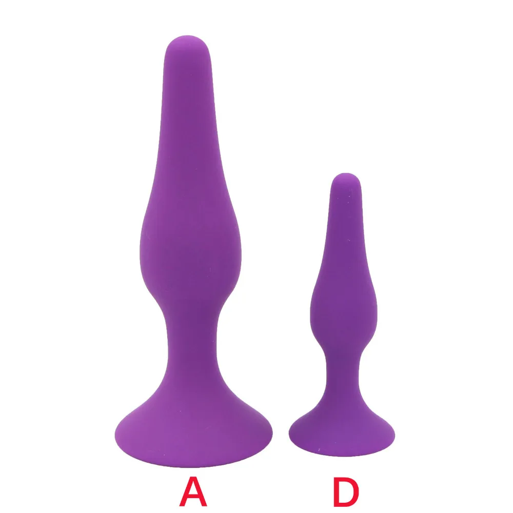 2PCS/SET Silicone Anal Plug Beads Butt Plug With Stong Suction Cup Buttplug Anal Sex Toys For Men Gay Woman Prostate Erotic Toys