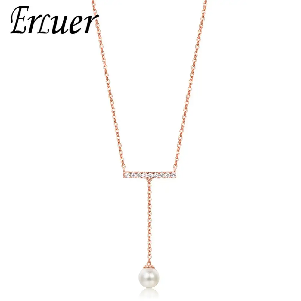 ERLUER pendants necklaces for women Fashion imitation pearl wedding crystal jewelry Girl charm Zircon summer Engagement Necklace
ERLUER pendants necklaces for women Fashion imitation pearl wedding crystal jewelry Girl charm Zircon summer Engagement Necklace