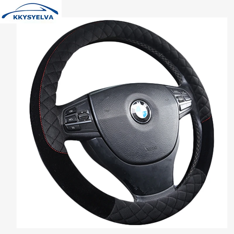 KKYSYELVA Warm Winter Car steering wheel cover Interior Accessories 38cm Auto Steering-wheel Covers Car Styling
KKYSYELVA Warm Winter Car steering wheel cover Interior Accessories 38cm Auto Steering-wheel Covers Car Styling