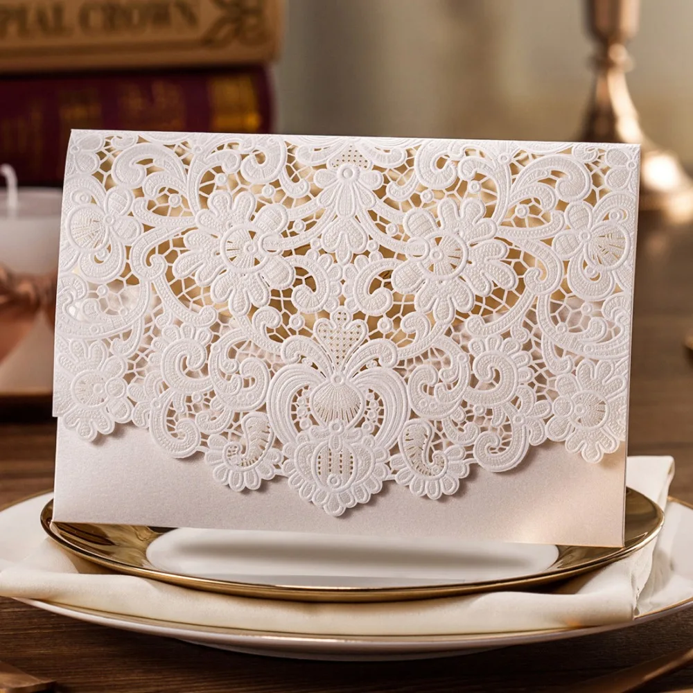 1PCS Sample WISHMADE Horizontal Laser Cut Wedding Invitations Cards with Embossed Flower Design for Marriage Bride Shower
1PCS Sample WISHMADE Horizontal Laser Cut Wedding Invitations Cards with Embossed Flower Design for Marriage Bride Shower