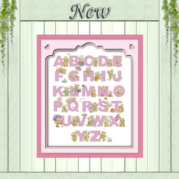 Little bear's alphabet decor painting counted print on canvas DMC 14CT 11CT chinese Cross Stitch Needlework Sets Embroidery kits
Little bear's alphabet decor painting counted print on canvas DMC 14CT 11CT chinese Cross Stitch Needlework Sets Embroidery kits