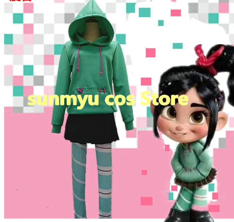 Free Shipping! Wreck-It Ralph2 Vanellope Cosplay Costume,Custom Size Halloween Wholesale
Free Shipping! Wreck-It Ralph2 Vanellope Cosplay Costume,Custom Size Halloween Wholesale