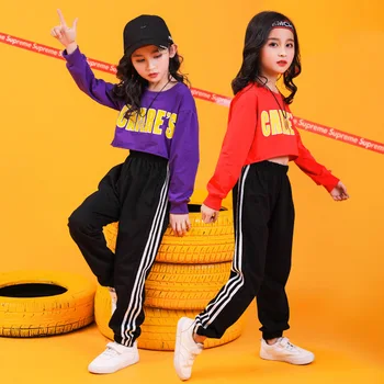 Girls Boys Jazz Dancing Costumes for Kids Ballroom Hip Hop Dance Clothes T Shirt Crop Tops Jogger Pants Performance Show Wear
Girls Boys Jazz Dancing Costumes for Kids Ballroom Hip Hop Dance Clothes T Shirt Crop Tops Jogger Pants Performance Show Wear
