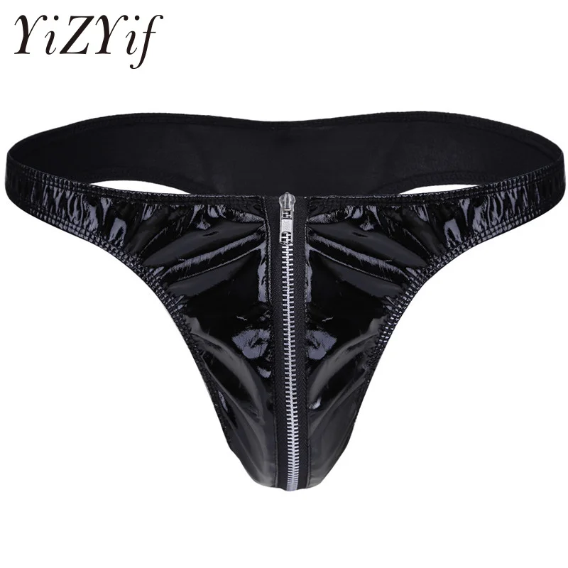 YiZYiF Sexy Panties Mens Patent Leather underwear Men g-string thongs with zipper jockstrap underpants adult Male Sexy Lingerie
YiZYiF Sexy Panties Mens Patent Leather underwear Men g-string thongs with zipper jockstrap underpants adult Male Sexy Lingerie