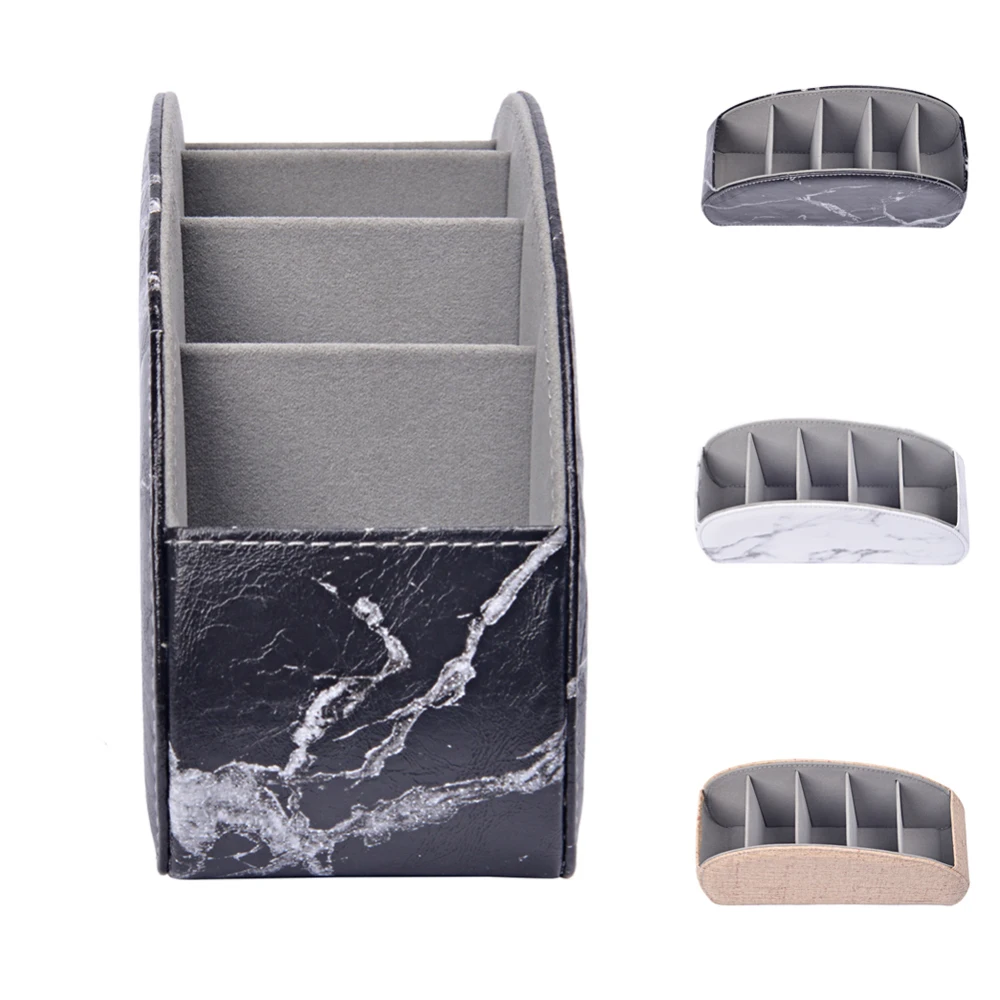 PU Leather Storage Box for Remote Control Holder 5 Compartments Leather Pocket Phone Storage Box new
PU Leather Storage Box for Remote Control Holder 5 Compartments Leather Pocket Phone Storage Box new