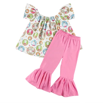 Kaiya Angel Ribbit Print Shirt + Solid Cotton Leggings Easter Children Sets Toddler Girls Summer Casual Outfit Factory Wholesale
Kaiya Angel Ribbit Print Shirt + Solid Cotton Leggings Easter Children Sets Toddler Girls Summer Casual Outfit Factory Wholesale