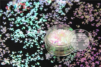 

TCI03 Pearlescent Indescent White Pink Light Colors umbrella shape Glitter 5.0MM Size Glitter for nail Art nail gel makeup