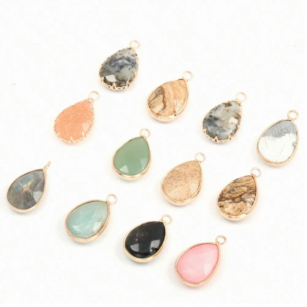 2019 New Fashion Drop-shaped Natural Stone Pendant Diy Bracelet Necklace Charm Jewelry Production14x23mm
2019 New Fashion Drop-shaped Natural Stone Pendant Diy Bracelet Necklace Charm Jewelry Production14x23mm