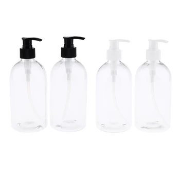 Set of 4 Refillable 500ml Pump Bottles Empty Plastic Containers Great for Dispensing Lotions, Shampoos and Massage Oils
Set of 4 Refillable 500ml Pump Bottles Empty Plastic Containers Great for Dispensing Lotions, Shampoos and Massage Oils