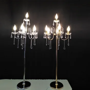 New Wedding Venue Decoration of Crystal 6 Light Bulb Road Lead 
New Wedding Venue Decoration of Crystal 6 Light Bulb Road Lead