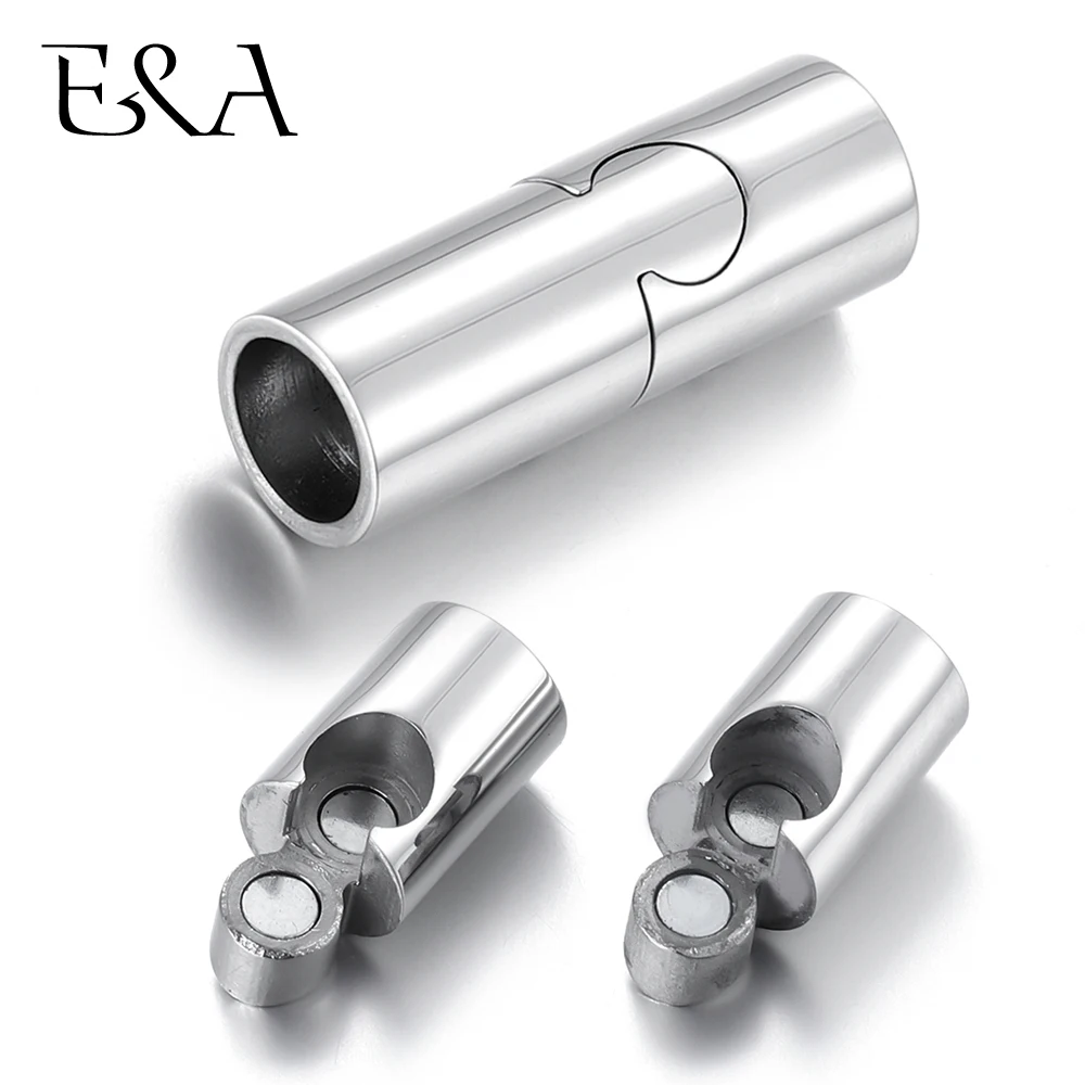 4pieces Stainless Steel Magnetic Clasp Hole 6mm Mirror Polish Leather Cord Clasps Buckle DIY Bracelet Jewelry Making Components
4pieces Stainless Steel Magnetic Clasp Hole 6mm Mirror Polish Leather Cord Clasps Buckle DIY Bracelet Jewelry Making Components