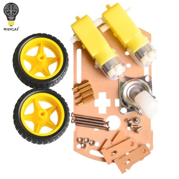 WAVGAT mart car chassis Tracing car The robot car chassis With code disc tachometer for Arduino
WAVGAT mart car chassis Tracing car The robot car chassis With code disc tachometer for Arduino