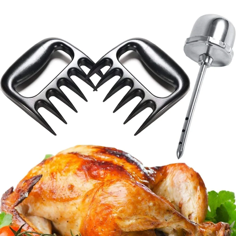 BBQ Tools Set Meat Injector and Meat Bear Shredder Claws Stainless Steel Meat Injector Spice Syringe Meat Shredder LK0049
BBQ Tools Set Meat Injector and Meat Bear Shredder Claws Stainless Steel Meat Injector Spice Syringe Meat Shredder LK0049