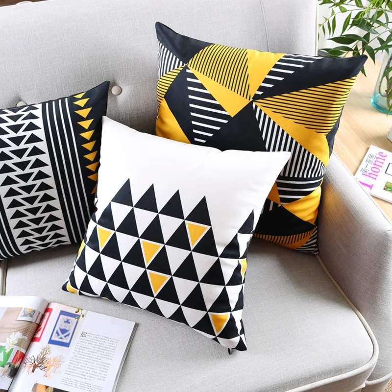 Fashion Nordic Style Black Arrow Triangle Printed Cushion Cover Geometric Decorative Sofa Throw Pillowcase Almofadas Cojines
Fashion Nordic Style Black Arrow Triangle Printed Cushion Cover Geometric Decorative Sofa Throw Pillowcase Almofadas Cojines