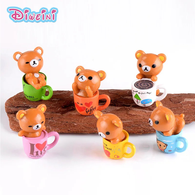 6pcs/set Raccoon Bear Coffee Cup miniature model cartoon Animal Girl Boy toys Figurine baby home decoration PVC craft
6pcs/set Raccoon Bear Coffee Cup miniature model cartoon Animal Girl Boy toys Figurine baby home decoration PVC craft