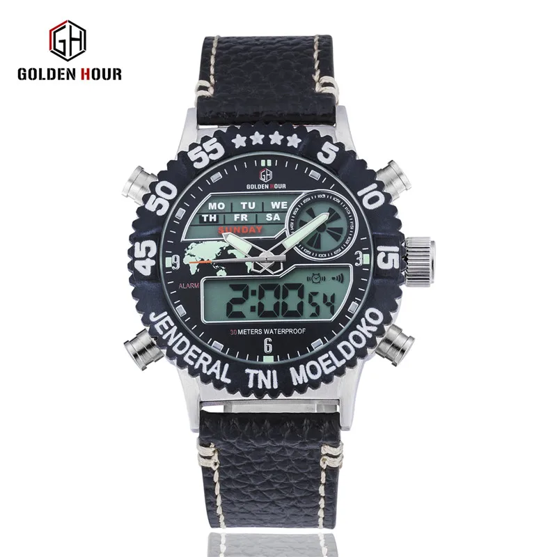 TOP Luxury Brand Dive LED Watches Men Military Sports Watches Leather Quartz Watch Men 24hours Wristwatches Relogio Masculino
TOP Luxury Brand Dive LED Watches Men Military Sports Watches Leather Quartz Watch Men 24hours Wristwatches Relogio Masculino