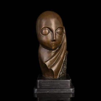28 cm Western Art deco pure Bronze Mlle Pogany Women Girl Art Ornament Sculpture
28 cm Western Art deco pure Bronze Mlle Pogany Women Girl Art Ornament Sculpture