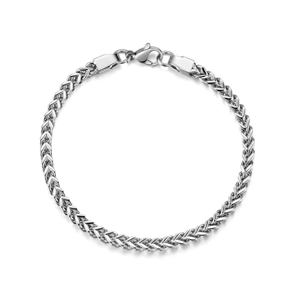 Wholesale 4MM 6MM 316L Titanium Steel Front and Back Chain Bracelet Fashion Men's Party Jewelry Christmas Brothers Gift
Wholesale 4MM 6MM 316L Titanium Steel Front and Back Chain Bracelet Fashion Men's Party Jewelry Christmas Brothers Gift