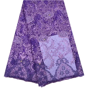 Purple African Lace Fabric 2018 Embroidered Nigerian Stones Laces Fabric High Quality French Tulle Lace Fabric For Women 1260
Purple African Lace Fabric 2018 Embroidered Nigerian Stones Laces Fabric High Quality French Tulle Lace Fabric For Women 1260