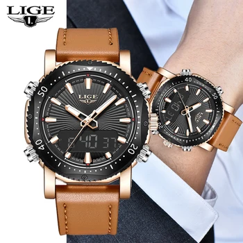LIGE New Men Quartz Watch Luxury Fashion Sport Watch Waterproof Male Military LED Analog Digital Leather Clock Relogio Masculino
LIGE New Men Quartz Watch Luxury Fashion Sport Watch Waterproof Male Military LED Analog Digital Leather Clock Relogio Masculino