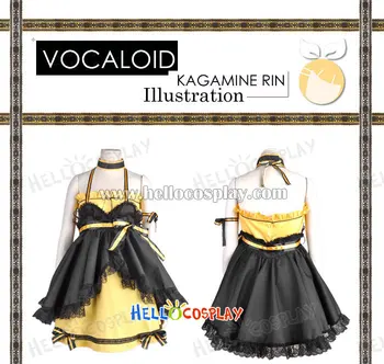 Vocaloid 2 Cosplay Kagamine Rin Yellow And Black Dress Posca Illustration Version H008
Vocaloid 2 Cosplay Kagamine Rin Yellow And Black Dress Posca Illustration Version H008