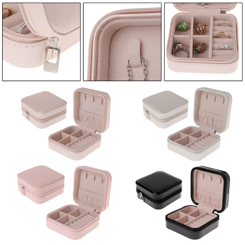 1PC Jewelry Carrying Gift Box Portable Storage Organizer Zipper Portable Women Display Travel Cases 4 Colors 
1PC Jewelry Carrying Gift Box Portable Storage Organizer Zipper Portable Women Display Travel Cases 4 Colors