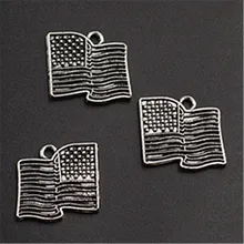 WKOUD 6pcs Silver Color Metal American Flag Glamour Fashion Bracelet Key Chain DIY Handmade Jewelry Alloy Pendants A1215
WKOUD 6pcs Silver Color Metal American Flag Glamour Fashion Bracelet Key Chain DIY Handmade Jewelry Alloy Pendants A1215