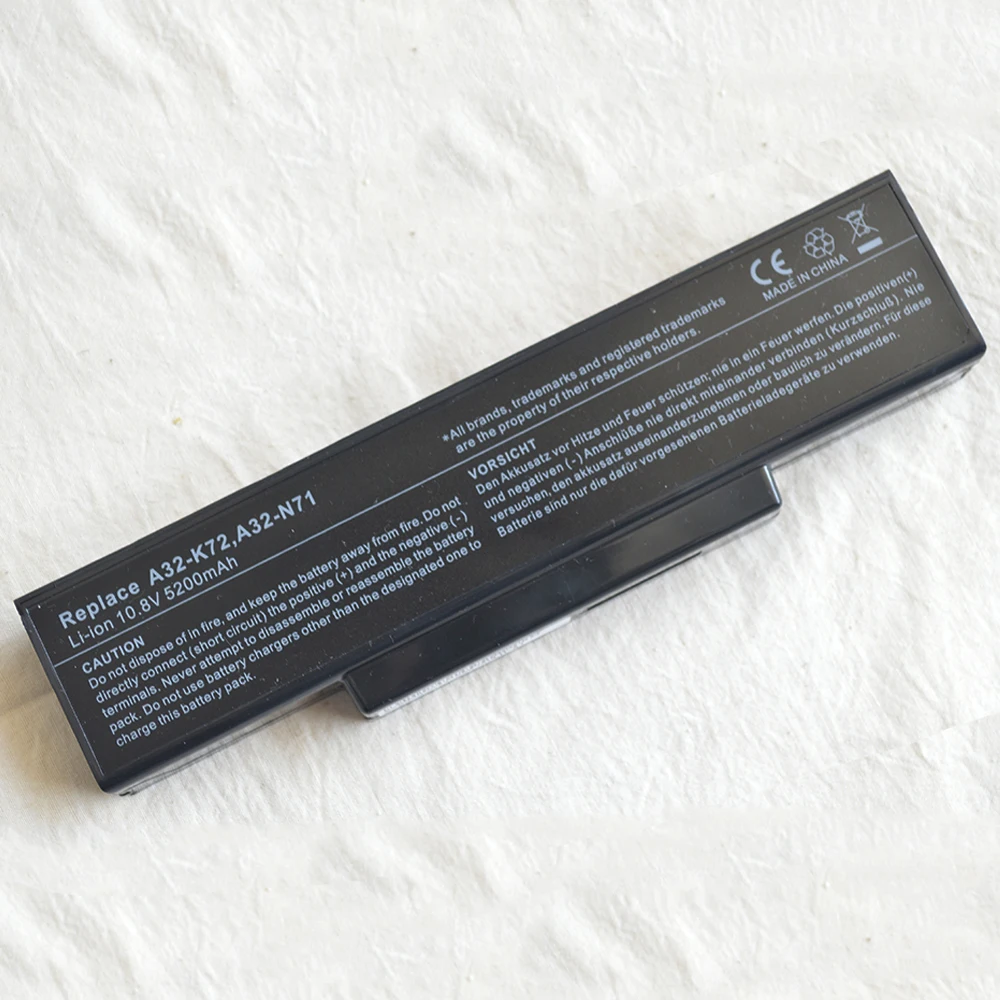 Laptop Battery For Asus N73G X77J N73J K72L N71V K72N K72S N73S N73Q A72 K72 N71JQ N71VG X77X77VN k72-100 X77JQ K72JK A73SJ X73S
Laptop Battery For Asus N73G X77J N73J K72L N71V K72N K72S N73S N73Q A72 K72 N71JQ N71VG X77X77VN k72-100 X77JQ K72JK A73SJ X73S