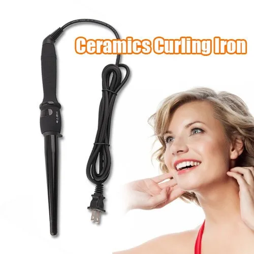 New Fashion Hair Styler Ceramic Tapered Cone Curling Iron Tongs Wand Roller DIY Wavy Hair
New Fashion Hair Styler Ceramic Tapered Cone Curling Iron Tongs Wand Roller DIY Wavy Hair