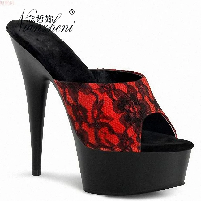 ofertas relampago slippers lace 15CM summer shoes woman heels women platform heels tacones altos mujer sexy wedding shoes 6inch
ofertas relampago slippers lace 15CM summer shoes woman heels women platform heels tacones altos mujer sexy wedding shoes 6inch