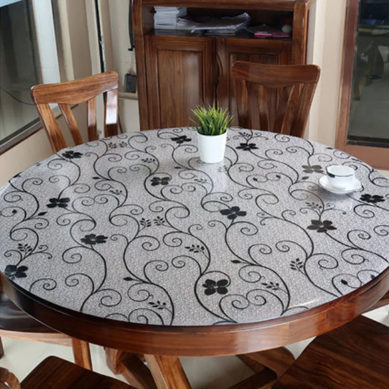 HAZY PVC Tablecloth Round Transparent Waterproof Creative Pattern Oil and Dust Proof Protect the Desktop
HAZY PVC Tablecloth Round Transparent Waterproof Creative Pattern Oil and Dust Proof Protect the Desktop
