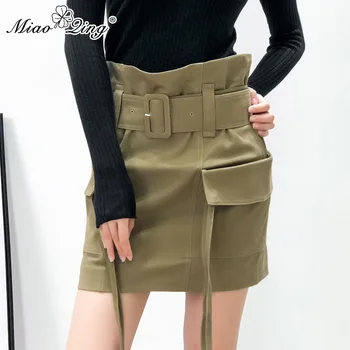 MIAOQING 2018 Korean Women Mini Skirt Vintage Fashion Sexy Pockets High Waist Skirts Modis Women Short Pencil Skirts Bandage
MIAOQING 2018 Korean Women Mini Skirt Vintage Fashion Sexy Pockets High Waist Skirts Modis Women Short Pencil Skirts Bandage