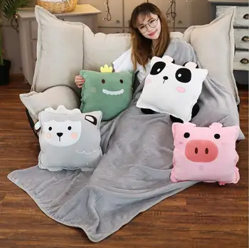 cartoon dinosaur panda pig sheep stuffed toys cushion plush soft winter hand warmer blanket birthday christmas gift toy #1738
cartoon dinosaur panda pig sheep stuffed toys cushion plush soft winter hand warmer blanket birthday christmas gift toy #1738