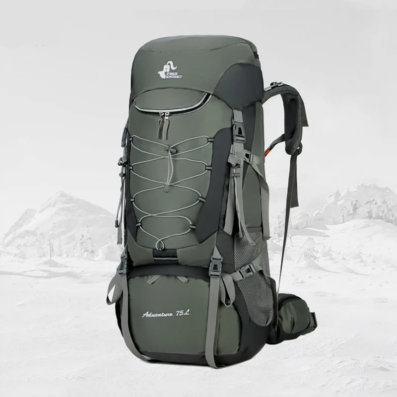 FREE KNIGHT Outdoor External Frame Hiking Camping Backpack High Capacity 75L Water Resistant Travel Bags Rucksack w/ Rain Cover
FREE KNIGHT Outdoor External Frame Hiking Camping Backpack High Capacity 75L Water Resistant Travel Bags Rucksack w/ Rain Cover