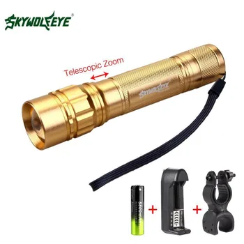 3500 LM Q5 LED Zoom Flashlight 3 Modes Waterproof Cycling Torch 360 degree Clip +3.7v Battery Charger US+18650 Battery
3500 LM Q5 LED Zoom Flashlight 3 Modes Waterproof Cycling Torch 360 degree Clip +3.7v Battery Charger US+18650 Battery