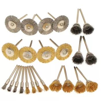 24pcs/set New Brass Wire Brush Fits For Dremel Rotary Tool Accessory 1/8" (3mm) Shank
24pcs/set New Brass Wire Brush Fits For Dremel Rotary Tool Accessory 1/8" (3mm) Shank
