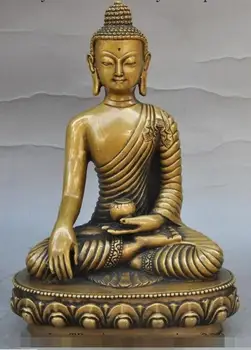 S00522 7" Tibetan Buddhism fane Bronze Joss Menla Medicine Buddha medical God Statue
S00522 7" Tibetan Buddhism fane Bronze Joss Menla Medicine Buddha medical God Statue