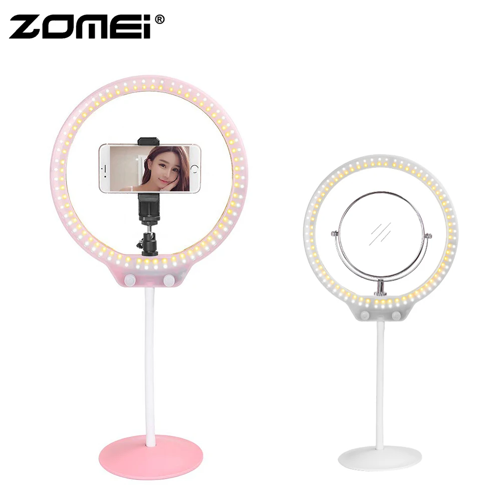 ZoMei 10 inch Ring Light 26cm LED Dimmable Camera Photography Lamp Portable Mini Desktop Video Lighting for Makeup Selfie Video
ZoMei 10 inch Ring Light 26cm LED Dimmable Camera Photography Lamp Portable Mini Desktop Video Lighting for Makeup Selfie Video