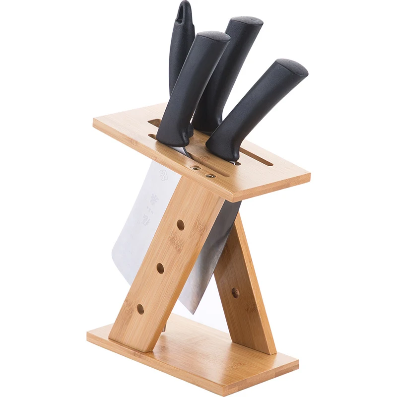 Detachable Cross Bamboo Knife Block Simple Scissors Sharpener Utensil Accessories Stand Holder Kitchen Supplies Organizer
Detachable Cross Bamboo Knife Block Simple Scissors Sharpener Utensil Accessories Stand Holder Kitchen Supplies Organizer